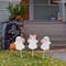 Glitzhome; Glitzhome® 23.75" Halloween Metal Pink Ghosts Yard Stake, Set of 3; Category:Halloween Yardstakes; Image:3